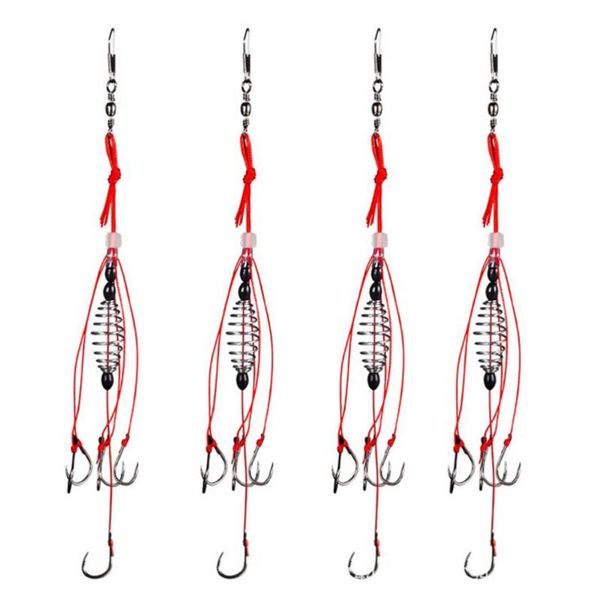 

fishing hooks 4 pcs sturdy professional spring carp feeder hook angling supplies