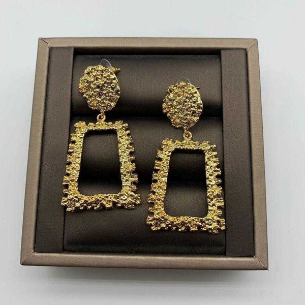 

celi / saijia new french heavy metal high cold ins cool wind exaggeration personality fashion earrings female0, Golden