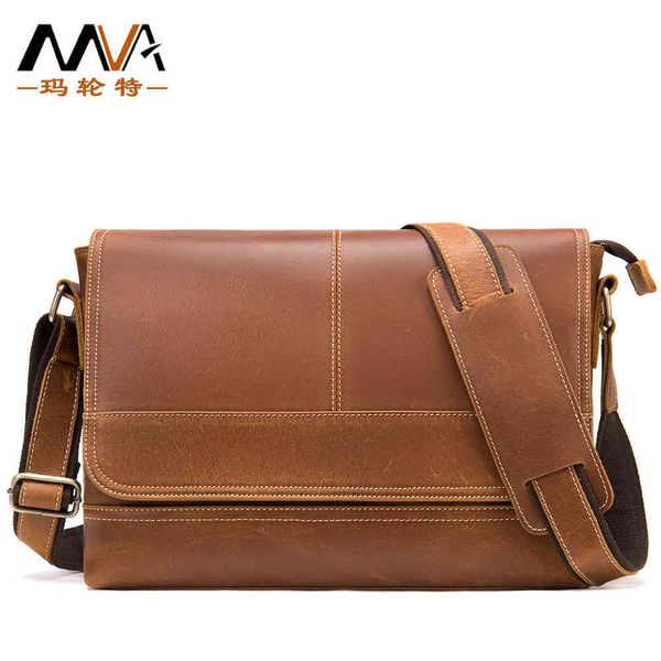 

leather men's briefcase crazy horse leather one shoulder msenger bag postman bag man
