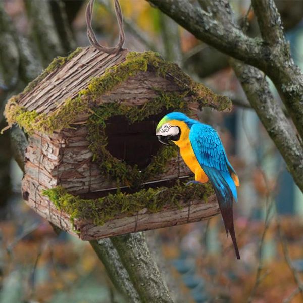

bird cages house hand-woven hanging breathable nest outdoor hummingbird shelter pet garden decoration