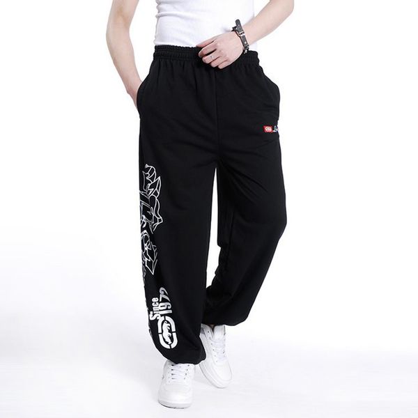 Streetwear Outono Mola de Algodão Solta Homem Harem Calças Sweatpant Hip Hop Calças Masculino Plus Size Roupas Parkour Pants 210518