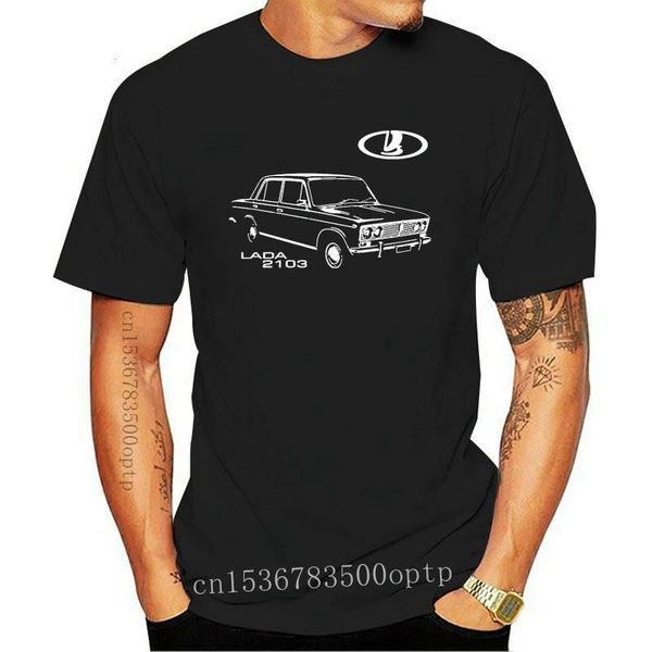 

men's t-shirts t shirt custom printed 100% cotton lada 2103 vaz russian car auto vintage fashion o-neck casual tee-2, White;black