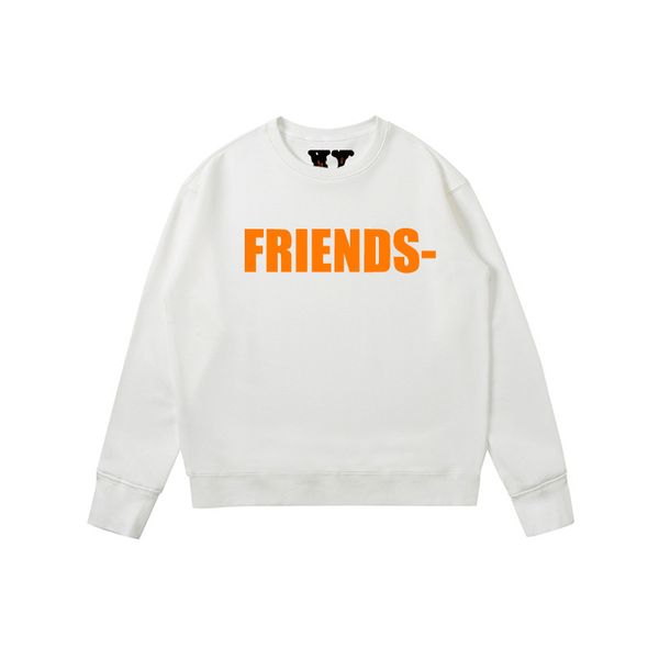 

long 2021 brand v hoodie chao brand long sleeve t-shirt wang yibo's same couple big hip hop loose round neck spring and autumn thin swe, Black