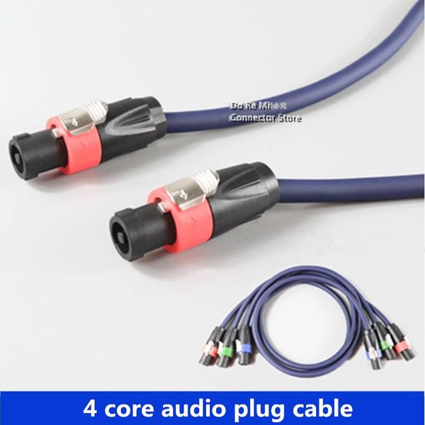 

computer speakers 1pc nl4fx speak connectors audio cable type 4 pole plug male speaker