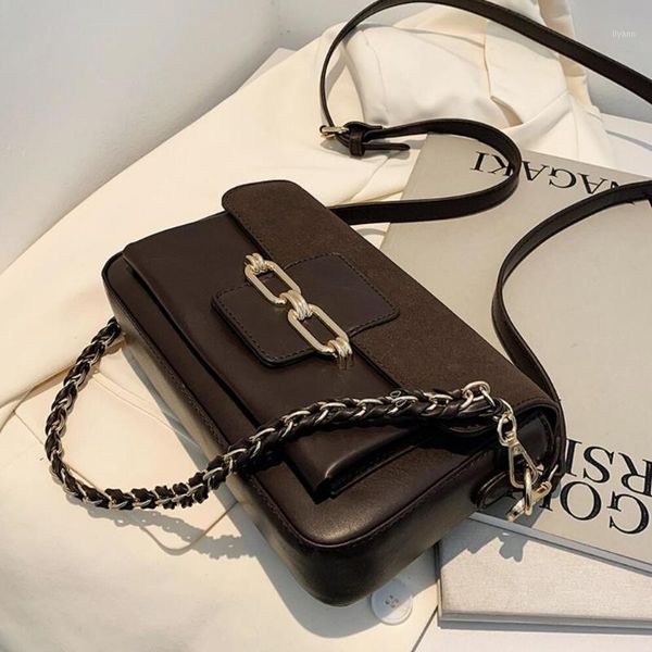 

evening bags vintage square armpit bag 2021 fashion high-quality matte pu leather women's designer handbag travel shoulder messenger