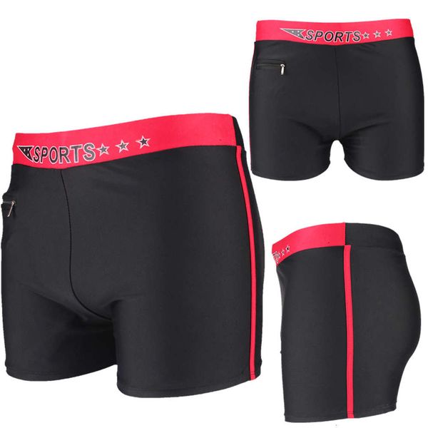 

men's shorts trouser pockets beach fashion men's flat corner swimming trunks with lace up, White;black