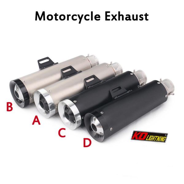 

motorcycle exhaust system pipe muffler db killer escape tail tips slip on 38-51mm universal scooter dirt bike atv