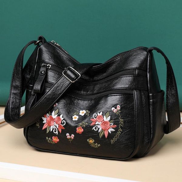 

evening bags fashion women designer handbag luxury shoulder for pu leather embroidered crossbody simple elegant totes