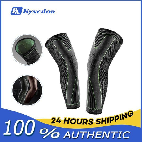 

kyncilor summer high elastic kneecaps compression sleeves for basketball cycling running thin leg knee brace support pads elbow &, Black;gray