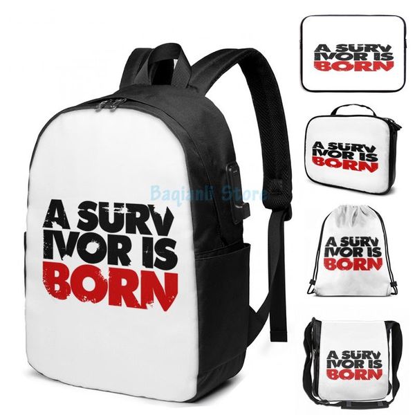 

funny graphic print more than a tomb raider - black usb charge backpack men school bags women bag travel laptop