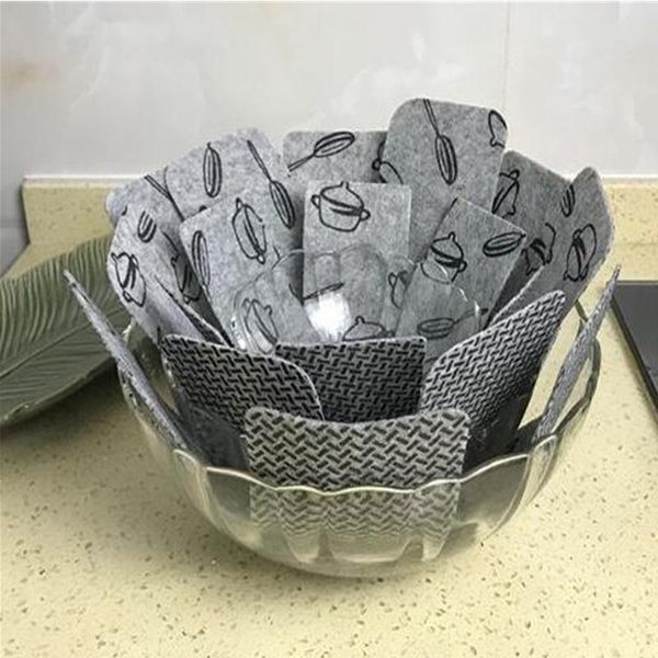 

mats & pads 3pcs non-woven fabrics pots pans separator scratchproof protectors for table placemat protector sartenes
