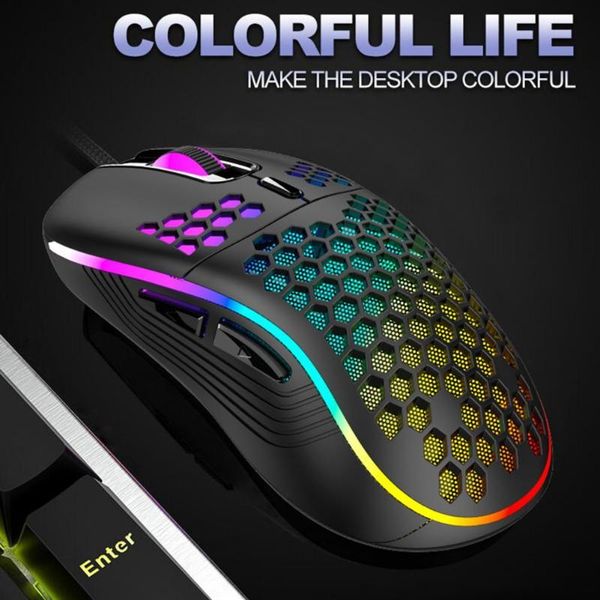 

mouse honeycomb shell programmable key 7200dpi 125-1000hz high responsivity gaming for mice