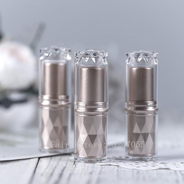 

10/30/50pcs matte gold trasnparent shiny 12.1mm empty lipstick tube lip container cosmetics refillable shell storage bottles & jars