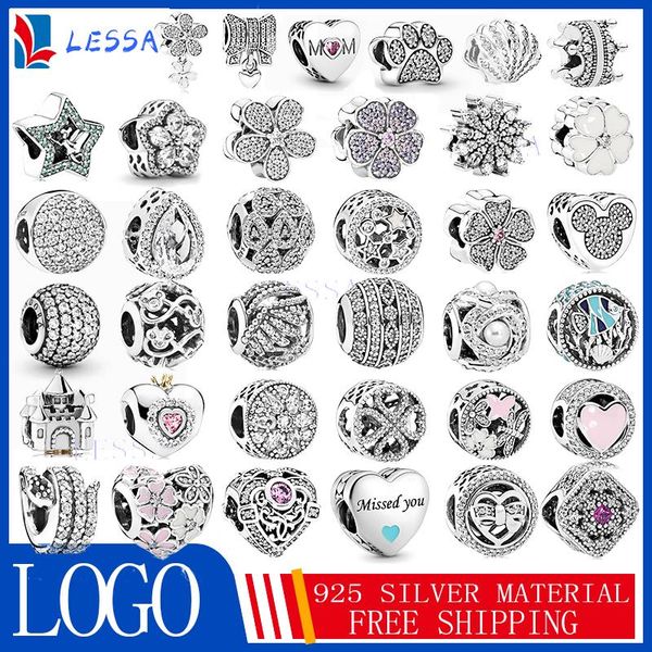 

other 4 s925 sterling silver pendant diy with logo suitable for unique bracelet temperament holiday birthday gifts girls