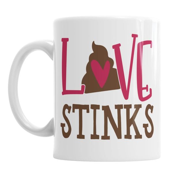 

mugs details about Â love stinks valentine's day poo valentines novelty ceramic mug