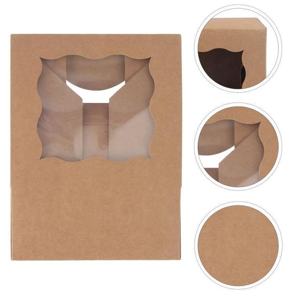 

gift wrap 5pcs window dessert packing boxes baking food cake