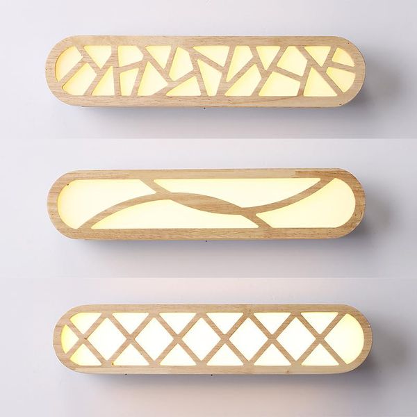 

wall lamps simple wooden mirror lights nordic chinese style study makeup lamp corridor balcony japanese za mz81