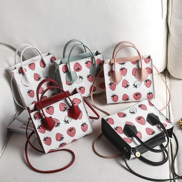 

cross body mini trendy fashion strawberry print all-match ins one-shoulder messenger female bag