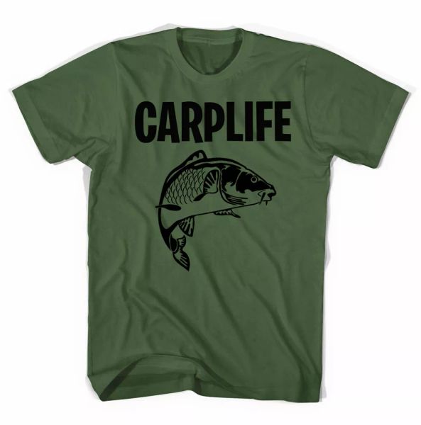 

Carpa Pesca Verde Oliva T Shirt Tutte le Taglie, White;black
