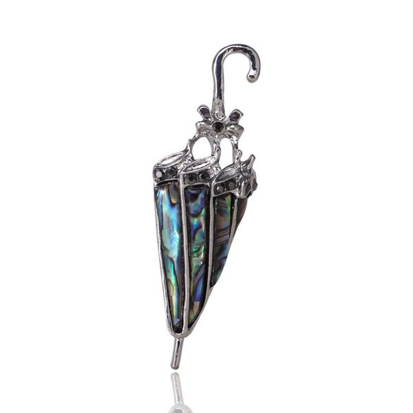 

factory new versatile personality umbrella high grade natural abalone shell brooch christmas