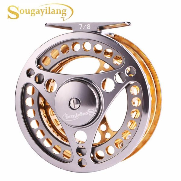 

sougayilang 7/8 wt fishing reel cnc machine cut large arbor die casting aluminum wheel tackle baitcasting reels