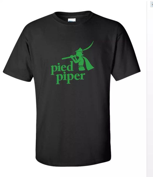 

dj pied piper music logo men's black green t-shirt cotton shirt gifft s - 5xl, White;black