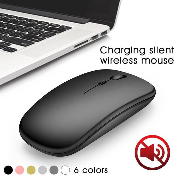 

2.4g wireless rechargeable charging mouse optical mice noiseless 1600dpi working office notebook control for home tablet
