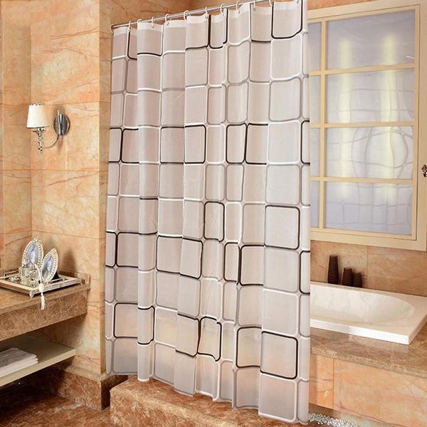 

waterproof shower curtain with 12 hooks for bathroom toilet curtains