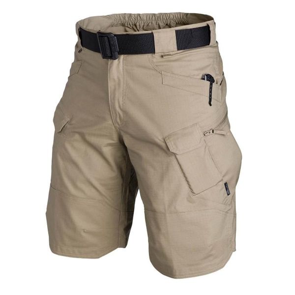 

men's shorts multi-pocket outdoor short pants 2021 men classic tactical upgraded waterproof quick dry hunting fishing cargo, White;black