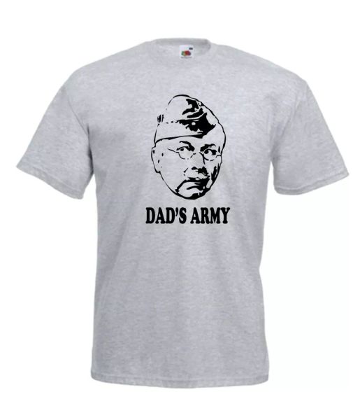 

dads army xmas gift idea mens women t shirts multi-color s-2xl, White;black