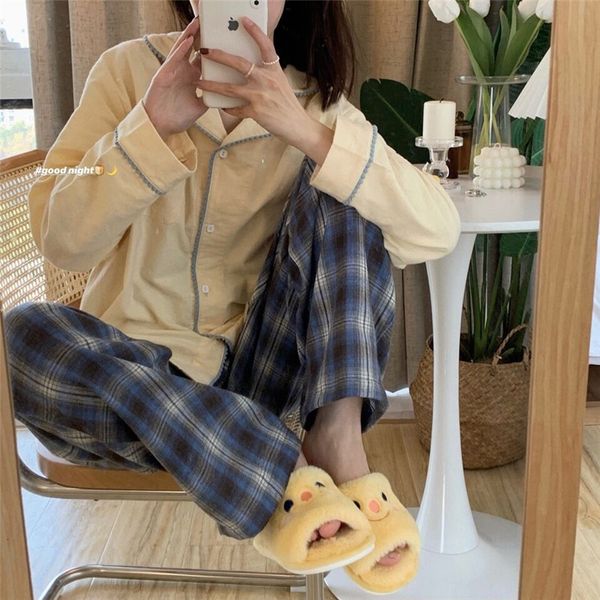 

sleepwear korean cute lace gentle spring all match fashion sleepwear girls princess women sweet chic pajamas sets, Black;red