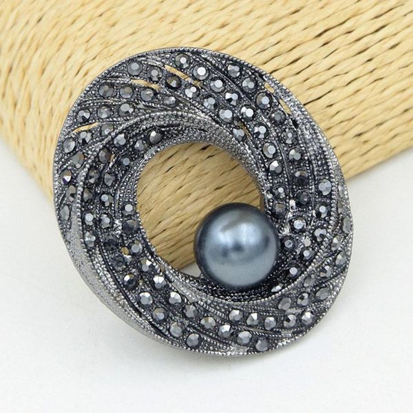 

pins, brooches earofcorn selling retro gun black brooch coat decoration wild pin silk scarf buckle, Gray