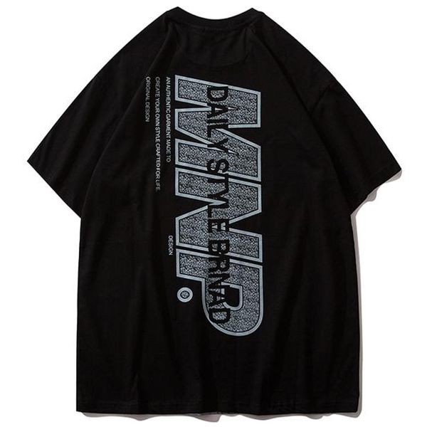 

men's t-shirts men t shirt hip hop funny shirts oversized harajuku streetwear summer short sleeve loose t-shirt cotton black white tee, White;black