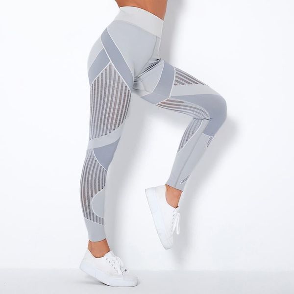 

high waist seamless yoga pants 2021 hollow out push up women sportswear gym running tights workout clothing stretchy trousers outfits, White;red