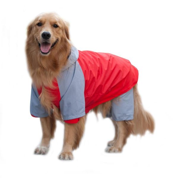 

dog apparel mountaineering clothes pet 2 rainwear teddy gold raincoat