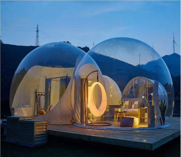 

inflatable transparent bubble house outdoor camping star home tent customized products