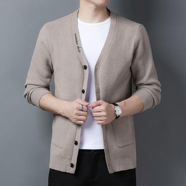 

men's jackets 2021 solid color sweater casual t-shirt, Black;brown
