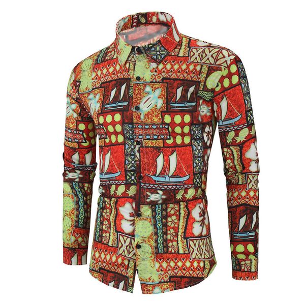 

stitching pattern men s long-sleeved shirt comfortable fit fashion retro style travel office entertainment, White;black