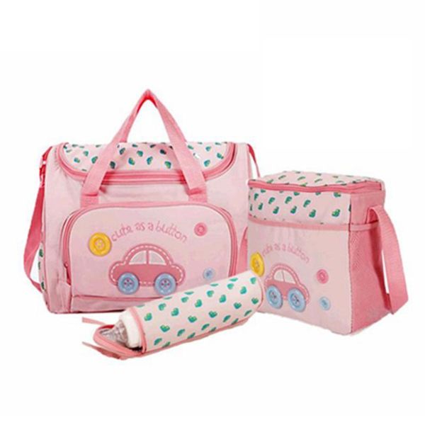 

diaper bags 4pcs large capacity baby bag set stroller mummy maternity nappy waterproof handbag with changing pad for