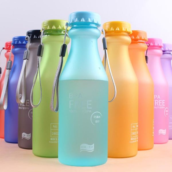 

water bottle outdoor sports plastic drinking 550ml unbreakable sport travel home & kitchen