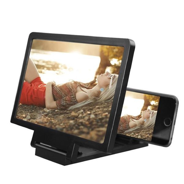 

cell phone mounts & holders hd mibile manifier 3d screen mobile magnifying glass stand folding enlarged eyes protection holder
