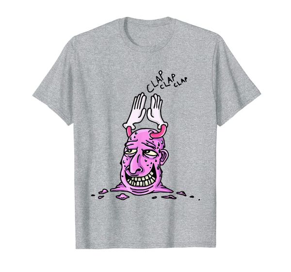 

clap clap clap - original artwork by adar aviam, White;black