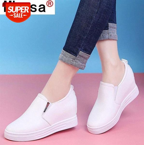 

2021 fashion women's shoes pure color shallow slip-on mouth vulcanized sneakers spring comfortable casual #dj8x