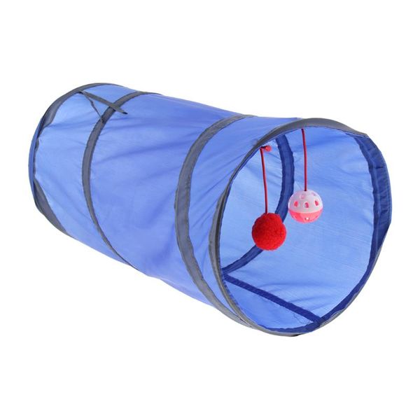 

cat toys foldable tunnel kitten outdoor playing funny toy with ball & bell
