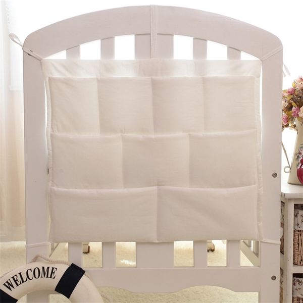 

crib organizer cradle diaper organizer for cot baby bedding set cotton born baby accessories nursery bag bed nappy pocket 211025