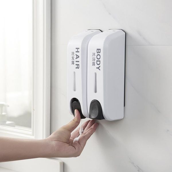 

liquid soap dispenser 300ml double shampoo hand for home,el