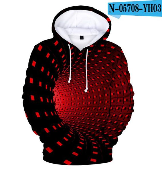 

women's hoodies & sweatshirts clothing 2021 wormhole dizziness kawaii printed harajuku funny hoodie sweatshirt kpop fashion tracksuit, Black