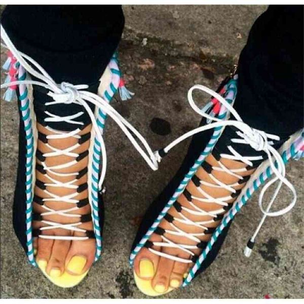 

sandal name selling fringe women ankle bootie peep toe lace-up high leap pumps stiletto borla real po ship, Black