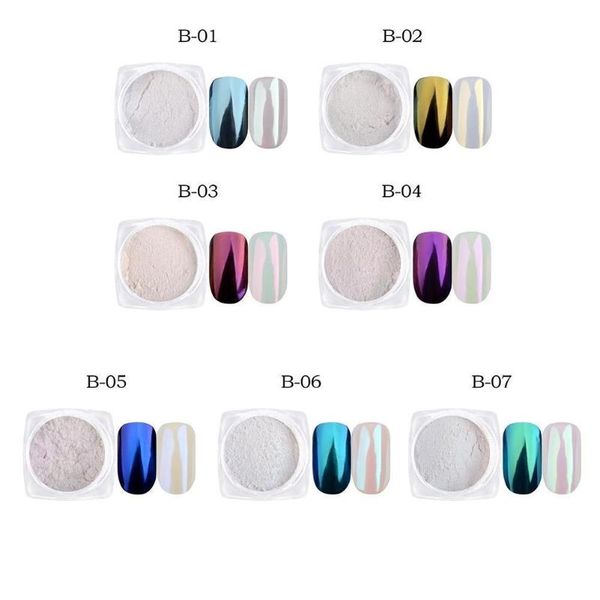 

nail glitter 1g pearl powder shimmer art mirror chrome nails effect polish gel pigment decoration dip uv dust f0q8, Silver;gold