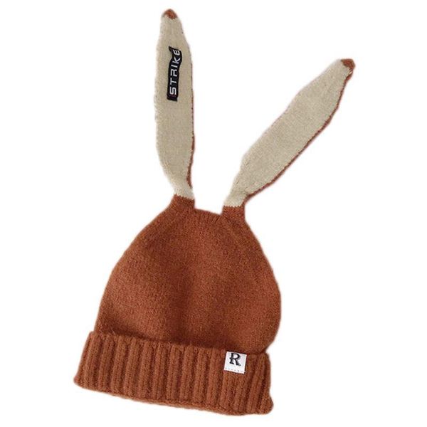 

beanie/skull caps 50le women girls knitted beanie hat cute long ears letters patch student stretchy warm cosplay cuffed skull, Blue;gray